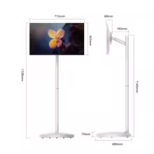 32 Inch 128GB Camera Android OS Battery Powered Portable Smart Touch Screen Bedroom to Kitchen Movable Digital Signage - Image 4