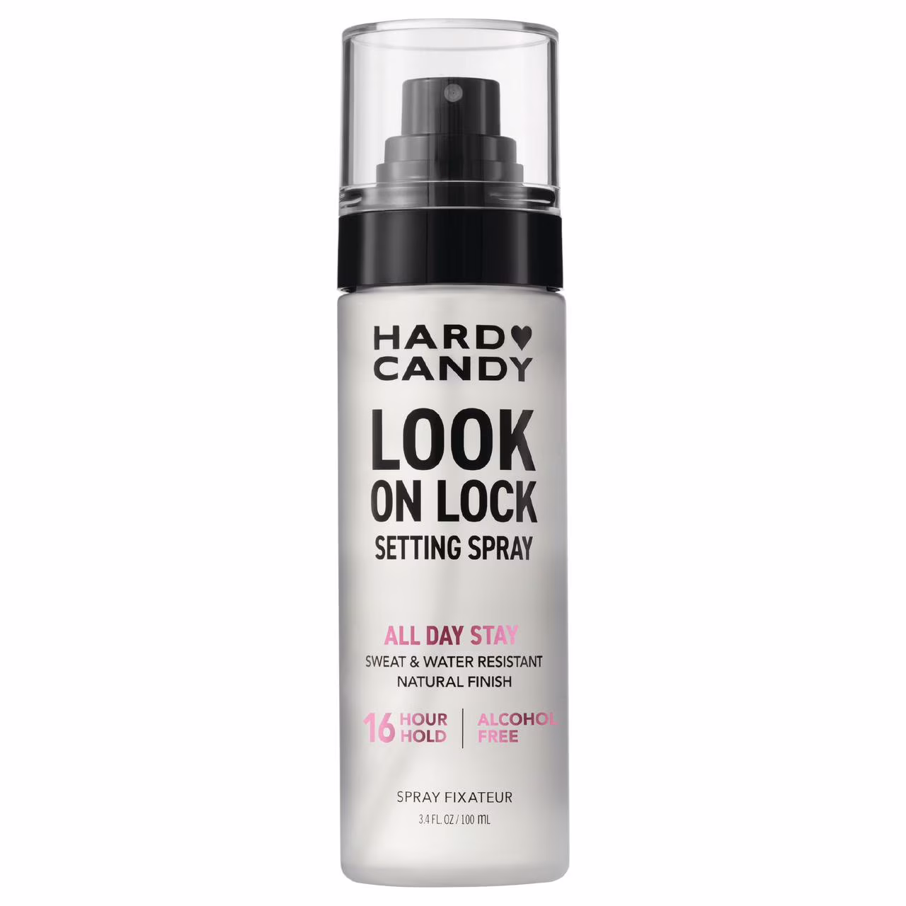 Hard Candy Look On Lock Setting Spray, Alcohol-Free, 16 HR Hold, Sweat Resistant, Longwear